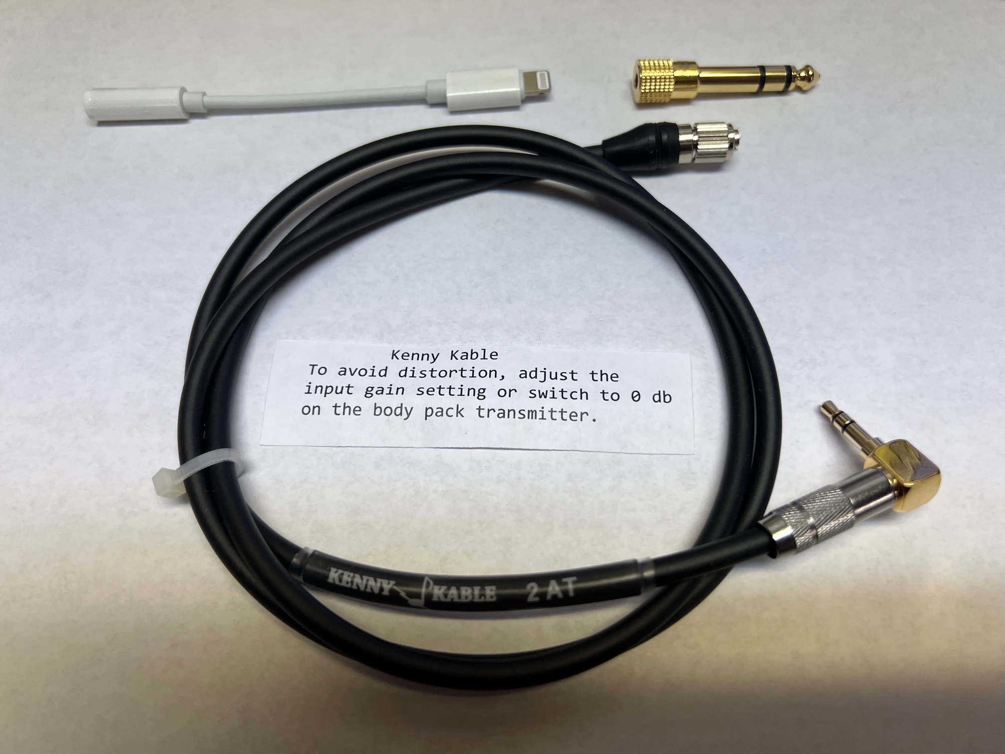 Kenny Kable AT2 for new Audio-Technica cH screw-down connector - Click Image to Close